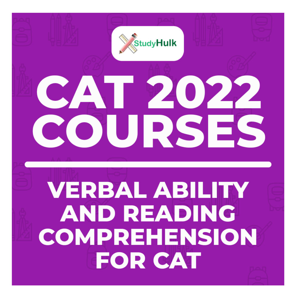 Verbal Ability & Reading Comprehension 2022